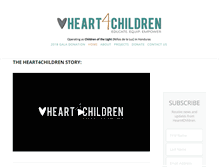 Tablet Screenshot of heart4children.com